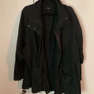 Torrid plus size black utility jacket